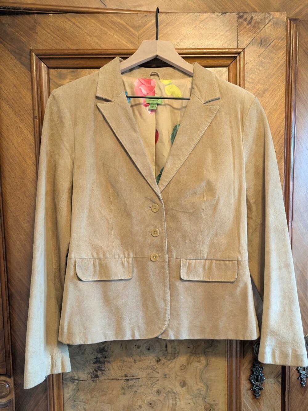 Vintage John Carlisle Camel Suede Blazer Jacket